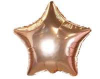 Шар фольга(2) (18''/46 см) Звезда, Розовое Золото, 1 шт.  - фото