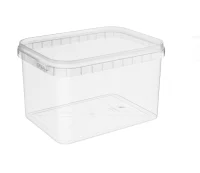 Комплект Контейнер 0,5л прозрач  + Крышка д/контейнера 0,5 л (118*89мм) Прозрачный - фото