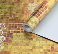 Бумага металлизированная "Ампир", 1м*0,685 Золотой - фото