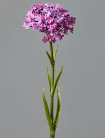 Цветок искусственный декоративный "Гортензия калина" 45*7см, 1шт, сиреневый  - фото