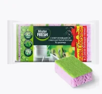 Губки для мытья посуды XL (bubble-пор), 5шт. микс цветов, арт. С0006055, С0007169 Master FRESH  - фото