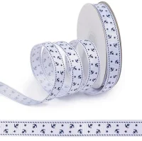 Лента репсовая с рисунком арт.TBY.LDRS41 шир.15мм*3м  - фото