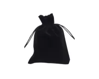 Мешки бархатные 16*42 см, черный, дизайн  № 5 (К) Черный - фото