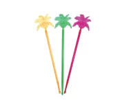 Мешалка д/коктейля 23,5 см"Пальма-Кокос"1/5 (10) Микс - фото