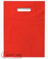 Пакет ПВД 300*400(+30), 70 мкр, красный 1/5 Красный - фото
