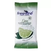 Салфетки гигиенические влажные "FreshLand"А15 Лайм, арт. 850111N  - фото