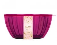 Салатник Sugar&Spice Vanilla Confetti 2,8л с крышкой коктейльная вишня, арт. SE301211595 Бордо - фото