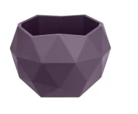 Кашпо "Топаз" (2,5л.) Цв. Сливовый, (Арт. КШ-9129) Пурпурный - фото
