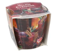 Свеча арома в стакане BARTEK -  Теплый вечер 115 гр, Warm Evening, Польша  - фото