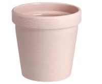 Кашпо "Терра" (1,1л) Цв. Пудровый, (Арт. КШ-9072) Пудровый - фото