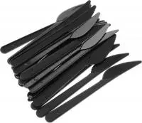 Нож столовый 17,8/180см черный 1/50 ПП Премиум, арт. 4031 Черный - фото