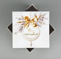 Коробка "Белая роскошь" 14*14*8 см, 10353882/8 Белый - фото