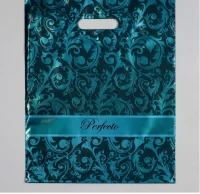 Сумка-пакет Р с прорубной ручкой 30*37 90 мк Перфекто Ультрамарин  - фото