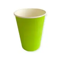 Стакан бумажный 350мл для горячего зеленый (однотон.) 50шт, арт. 00000001207/100149 Зеленый - фото