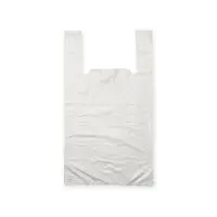 Майка-пакет 30+14*55 22мк 1/100 белая Белый - фото