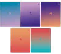 Тетрадь 40л., А5, линия BG "Градиент", эконом, арт. 368808  - фото