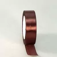 Лента тканная органза Шоколад 25мм*50Y, арт. F014-49/ВК05-25 Шоколадный - фото