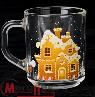 Кружка "Green tea" "Пряничный домик" 200 мл 10782835 Прозрачный - фото