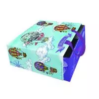 Подарочная коробка Яркие дирижабли картона плотностью 1100 г/м2,  ) / 16х16х8см арт.76860  - фото