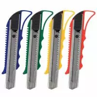 Резак Нож канцел. 18мм STAFF усиленный автофиксатор 237083  - фото