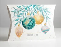  Коробка сборная фигурная «Акварельные шары» 26 × 19 × 4 см, 7059957  Белый - фото