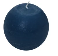 Свеча ШАР Рустик D80 темно-синий, арт. 82606775  - фото