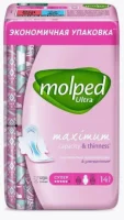 Прокладки Молпед ультра с крылышками супер 14шт  - фото
