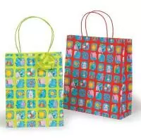 Пакет бумажный LARGE KRAFT FARM 360x120x410 Paccо10 2 manici cordino ROSSO 16333671172 1633/72  1шт Красный - фото