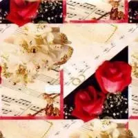 Пленка металлизированная с рисунком 50*70, 30мкр, 25листов в упаковке, арт. 70504/50*70  - фото