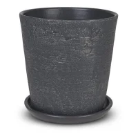Керамический горшок Лофт" графит V5,6 D22 Конус, арт. 636766 Графитовый - фото