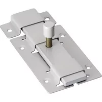 Задвижка СЕКРЕТ-КИРОВ ЗД 02  белая прямоугольный ригель (пакет с подвесом) 09448 Белый - фото