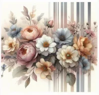 Мини-открытка в букет артикул МБ в ассортименте Разноцветный - фото