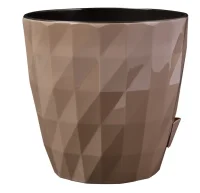 Кашпо Соло "RUBY" (3л.) Цв. Мокко, (Арт. КШ-6460) Мокко - фото