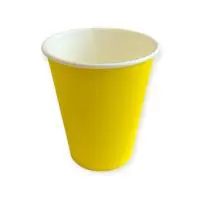 Стакан бумажный 165мл для горячего желтый, d70 5шт Желтый - фото
