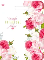 ТЦ50штСумка-пакет 45*34 прор.ручкой Цветочный роман  - фото