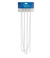 Бусы "Блеск" цвет серебро арт. 104078 Серебро - фото