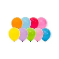 Набор шаров латексных Весёлая Затея (10"/25см)   Пастель  25см 10шт/уп Разноцветный - фото
