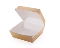 Коробка карт д/гамбургера 140*140*70 OSQ BURGER L(150.240) Коричневый - фото