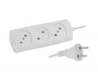 Удлинитель СТАРТ 3*3 ШВВП/Р 16-010, 3р 3м, 2*0,75мм2, 1300В, белый (40) Белый - фото