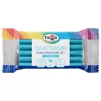 Пластилин Гамма "Классический", голубой, 50г 274077 Голубой - фото