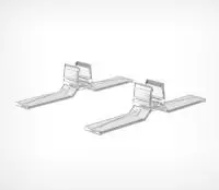 Держатель рамки под углом 90 градусов настольный BASE - 90 (102097), 20шт Прозрачный - фото