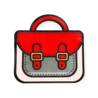 Пакет подарочный, с zip-lock застежкой, "Портфель", 20 х 19 + 6см, 10551188 Разноцветный - фото