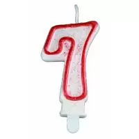 Свеча цифра 7(62-47, 62-07)  - фото