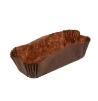 Форма бум. R2 62*120 Н15 (прямоуг) корич. 1/1000 Коричневый - фото