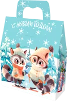 Новог.коробка "Ридикюль "Волшебный" с анимацией до 650 гр Разноцветный - фото