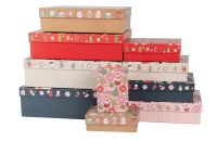 Коробка Сладкий Новый Год, с блестками, 37*27*11 см Разноцветный - фото