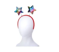 Ободок карнавальный "Яркие звезды", S2088 Микс - фото