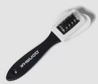 Щётка для обуви тройная: замша, нубук, велюр, 15×4 см, цвет чёрный 3621789 (670) Черный - фото