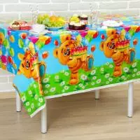 Скатерть "Мишутка" 180*130см, арт. 2789888 Разноцветный - фото