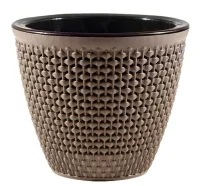 Кашпо "Ротанг" (1,6л.) Цв. Мокачино, (Арт. КШ-9712) Мокко - фото